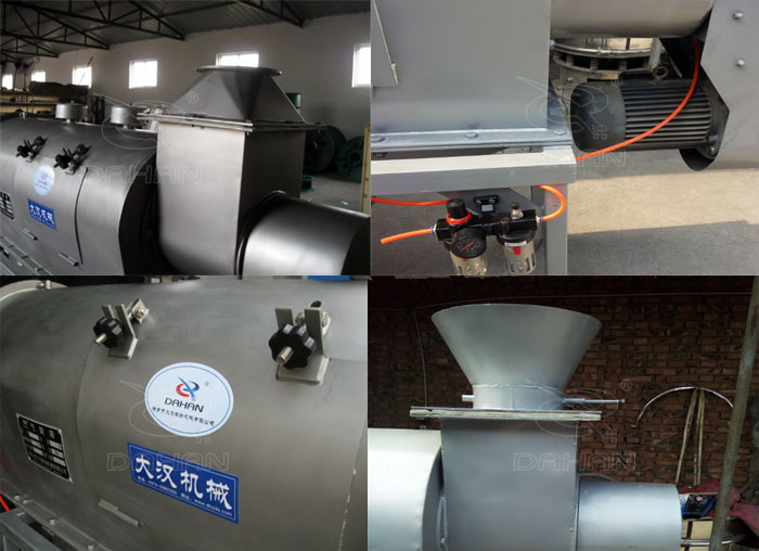 氣旋篩：電機(jī)，進(jìn)料口，氣壓裝置等特寫(xiě)圖片