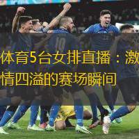體育5臺女排直播：激情四溢的賽場瞬間