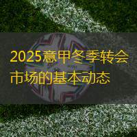 2025意甲冬季轉會市場的基本動態(tài)