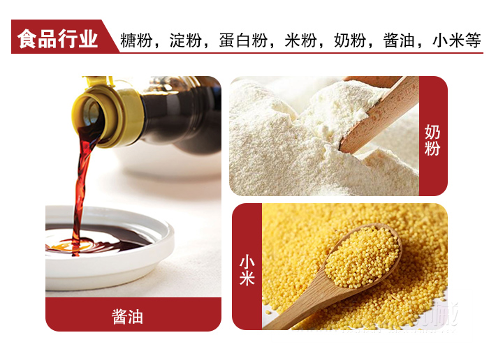 全不銹鋼食品振動篩可用于糖粉，小米，淀粉，蛋白粉，米粉，奶粉，醬油等物料